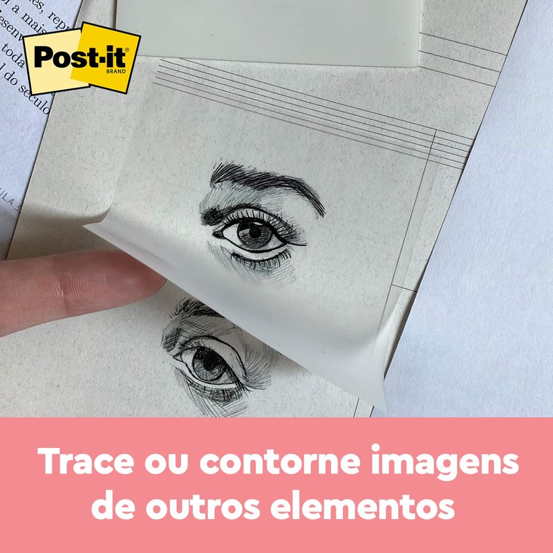 Post-it Transparent Notes, 2.88 in x 2.88 in, Clear, 36