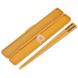 Skater ABC4AG Silver Ion Ag+ Antibacterial Chopsticks & Chopsticks Case Set, 7.7 inches (19.5 cm), Woodgrain, Brown, Made in Japan