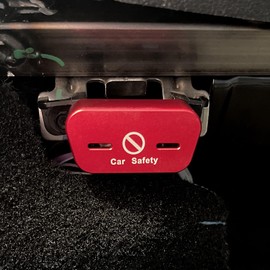 JUTA OBD2 Lock Aluminum Alloy Material OBDII Socket Locking Device Vehicle OBD Port Protection - Red