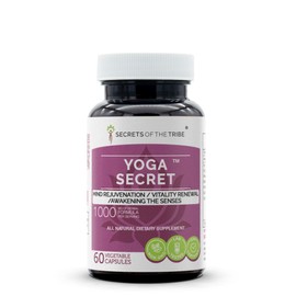 Yoga Secret 60 Capsules, 500 mg, Ashwagandha, Brahmi, Holy Basil, Gotu Kola, Chamomile. Mind Rejuvenation/Vitality Renewal/Awakening The Senses (60 Capsules)