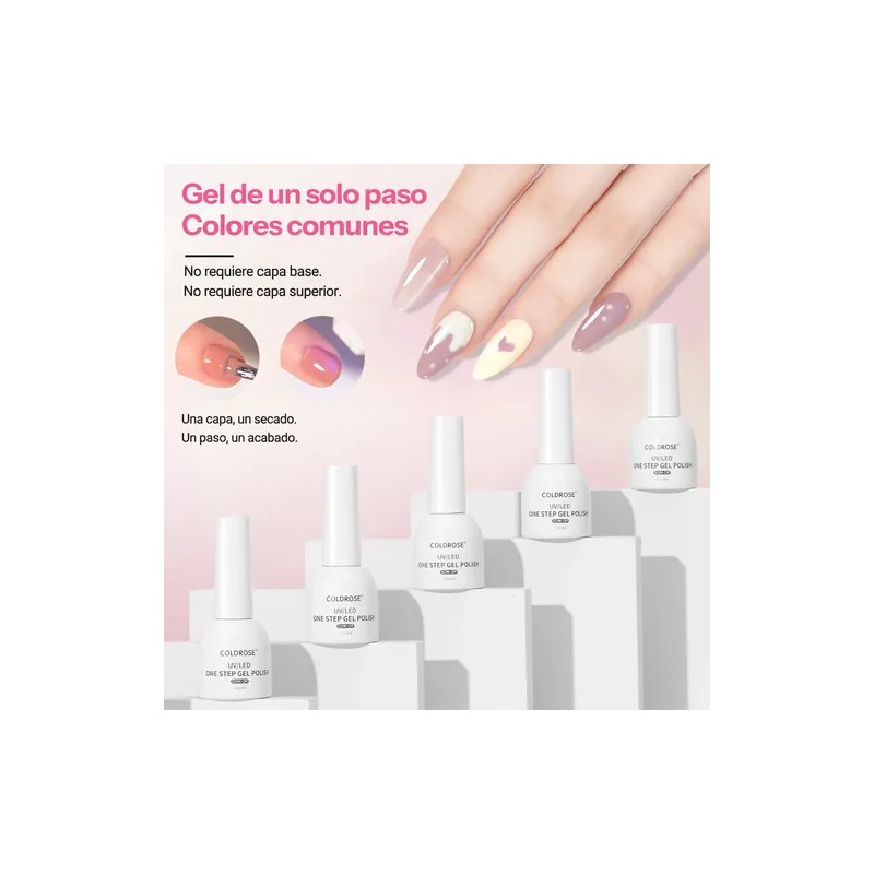 Kit De Gel Semipermanentes 3 En 1 Esmalte De Uñas
