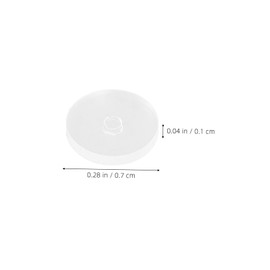 jojofuny 30Pcs Clear Earring Stabilizer Discs Soft Earring Backs for Droopy Ears Comfortable No Pull Piercing Support Flying Saucer Shape Prevents Earring Sinking Suitable