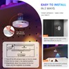 RGB Puck Lights with Remote Control, 2000mAh Battery Operated Tap