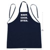 Comical Chef Apron Best Cook Ever, Black Kitchen Aprons, Full
