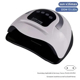 320W UV LED Red Light Nail Lamp with Smart Sensor - Fast Curing Anti-Cure Black Hand Gel Pole for Home and Salon, 02 USA, 1 / 스마트 센서가 장착된 320W UV LED 적색광 네일 램프 - 가정 및 미용실용 빠른 경화 방지 블랙 핸드 젤 폴, 02 미국, 1