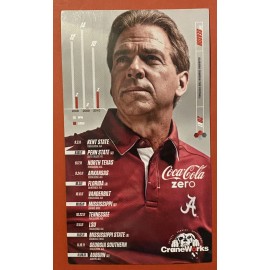 NICK SABAN Schedule  2011 Alabama Crimson Tide Football Sked  MAGNET