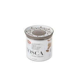 Stefanplast Tosca Line Round Airtight Food Container 0.7 L 12 x 11 cm Resin Taupe