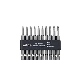 Standard-Bits 7045BE-9570 Torx Ball-Head Screw Bits in a Compact Holder 10-Piece Set Assorted 70mm