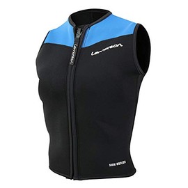 Lemorecn Wetsuits Top Premium Neoprene 3mm Zipper Diving Vest (2095blueS)