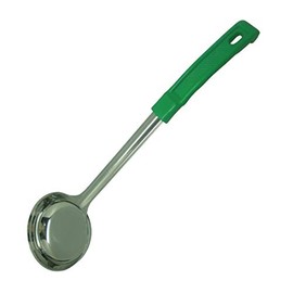 Vogue DP016 Stainless Steel Solid Spoodle, 118 mL Capacity, Green