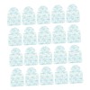 ORFOFE 30pcs Moisturizing Heel Stickers Invisible Transparent Foot Care Pastes