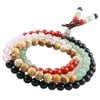 Shanxing 6mm Natural Chakra Crystals 108 Prayer Beads Mala Wrap