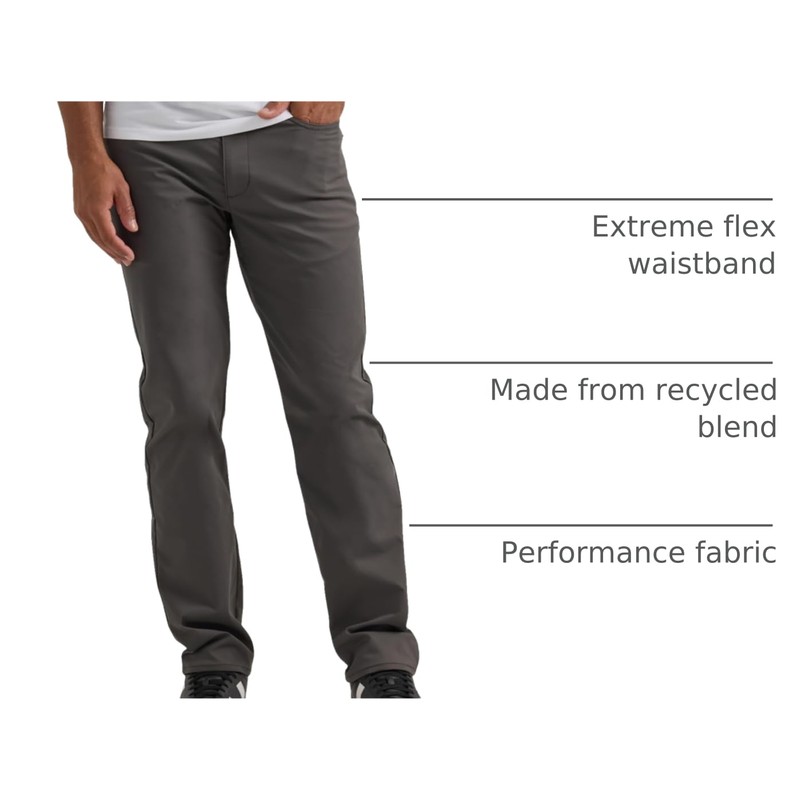 Lee Men's Extreme Motion Performance 5 Pocket Regular Straight Pant