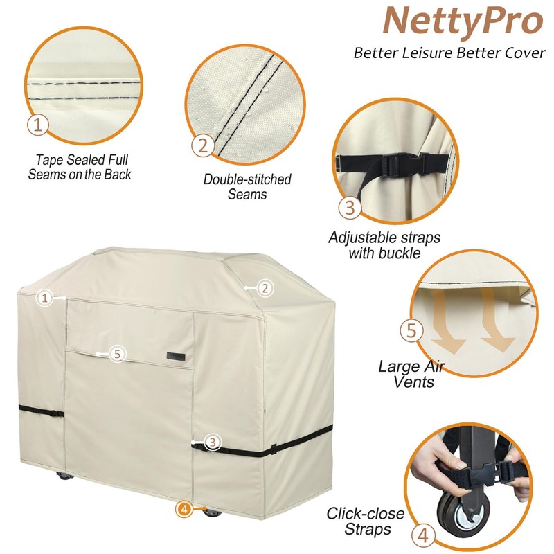 NettyPro Griddle Cover for Blackstone 36 inch Griddle Waterproof Heavy