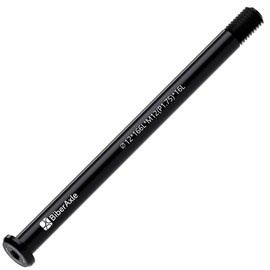 BiberAxle 12 mm Thru Axles for Bicycle Forks and Rear Bicycle Frame, Mountain Bike and Road Bikes, Aluminium Alloy Hub Adapter Axle (Thread Pitch: 1.75 mm/Length: 166 mm)