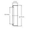 DN110 Drain Pipe Rosette Wall Rosette Siphon Rosette Toilet Rosette