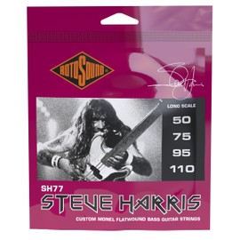 Rotosound SH77 Steve Harris Monel Flatwound Cuerdas para Bajo (50-110)