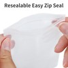 Small plastic Grip Seal Bags,100PCS Resealable Clear Thickening Sealable Seal