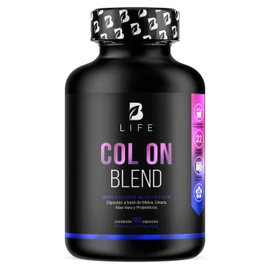 Probióticos, Linaza, Malva, Aloe Vera de 2000 mg por porción. Ingredientes Naturales en 90 Cápsulas. Col On Blend B Life