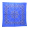 WKG Bandana, Paisley, Made in Japan, Cotton Handkerchief, blue, (marine
