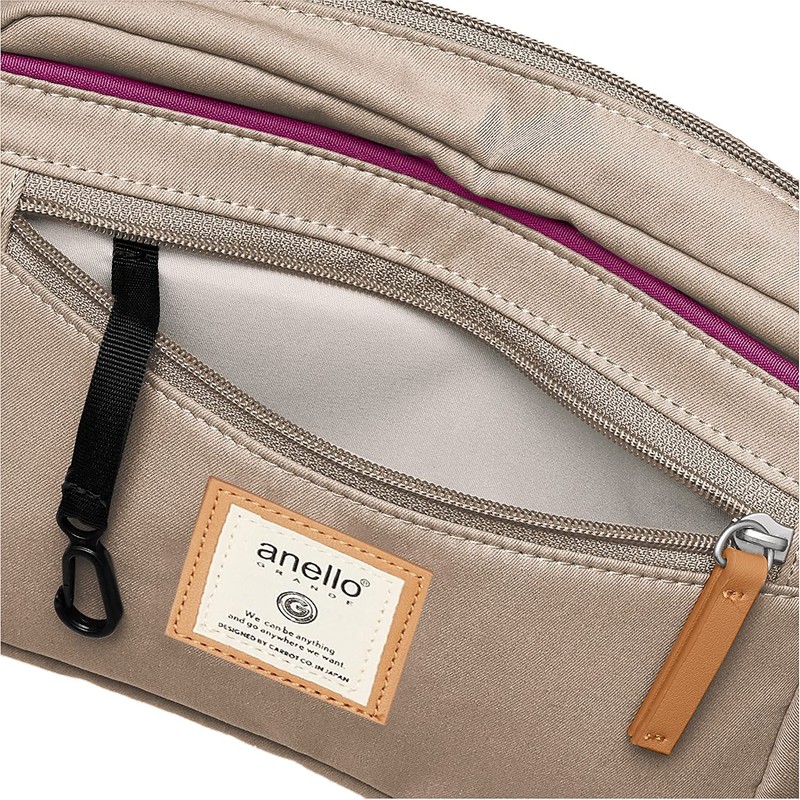 Anello Grande GTM0333Z Mini Shoulder Bag, Multiple Storage, grey beige