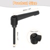sourcing map 3Pcs M5 x 40mm Adjustable Knobs Handle Male