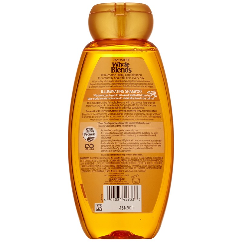 Garnier Whole Blends Shampoo with Moroccan Argan & Camellia Oils
