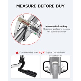 Benlari Highway Pegs Longhorn Offset, 1.25" 304 Stainless Steel Clamps Extension Arms Footpegs Fit for Harley Touring Street Glide Softail Dyna Sportster fits 1-1/4"(32mm) Engine Guard Style2 (Black)