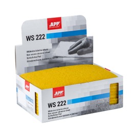 App WS 222 Sanding Fleece Pads, Set of 10, 150 x 230 mm, Yellow, Sanding Fleece for Metal, Wood, Steel & Stainless Steel, Micro-Grain Sanding Wool, Grain Size: 1000-1200