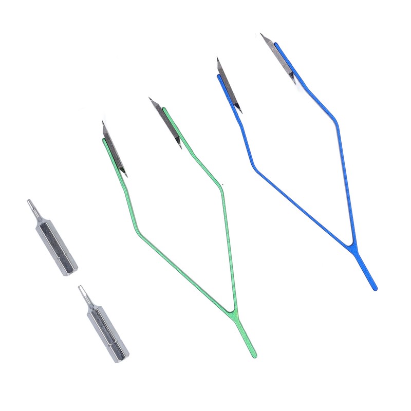 2PCS V Shape Spring Bar Tweezers Professional Alloy Steel Watch