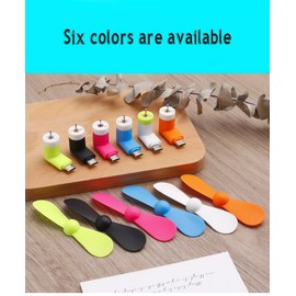 NONGKANG Mini Fan for Phone, TYPE-C,Compatible for All Cell Phones and Tablets with TYPE-C Interface, Powerful and Quiet and Colorful - Camping Essentials(6-Pack)