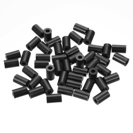 PATIKIL M5 Black ABS ID 5.2mm,OD 11mm,Length 15mm, Nylon Round Spacer Washers, 120Pcs Plastic Standoff Rubber Nut Unthreaded for M5 Screws Electrical Outlet Switch Receptacle