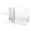 Gatuida 2pcs Stackable Transparent Desktop Storage Box Organizer with Handles