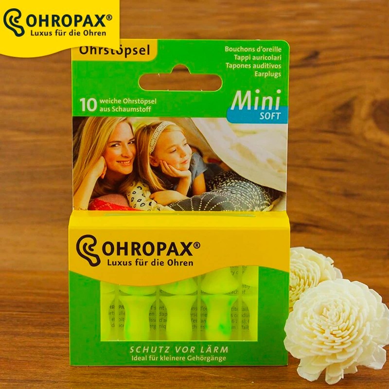 Ohropax Soft Mini Foam Earplugs 10 Units