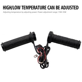 B-Qtech Motorcycle Heated Hand Grips, Universal 22mm (7/8") Electric Handlebar Grip, Smart 3 Level Temperature Control, Hand Grip for Motorcycle/Bike/ATV in Winter