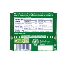 Ritter Sport Milk Chocolate with Whole Almonds, 3.5 Ounce Bar, 11 Pack, 100% certified Sustainable Cocoa