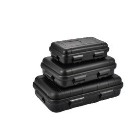 ZYWUOY Heavy Duty Waterproof Storage Box for Camping Water Sports Keep Your Gear Dry Black (L)