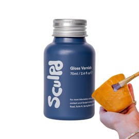 Sculpd 70 ml Air Dry Clay Glaze - Gloss, Scratch Resistant and Waterproof Gloss Varnish