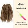 SECPOCPONY Braided Marley Twist Braiding Hair 12 Inch 8 Packs