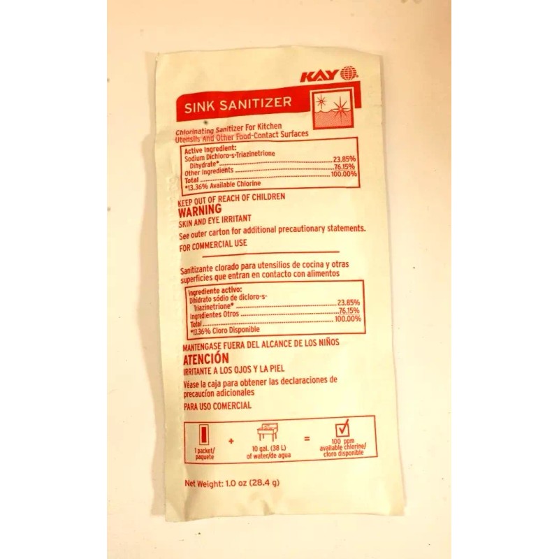 Kay 02595-072 commercial sink sanitizer Box of 200 1 oz