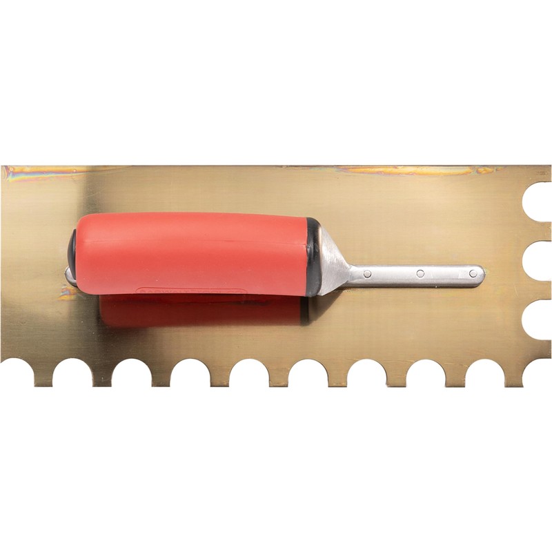 BARWALT Ultrastainless Notched Trowel, U-Shaped 3/4 x 19/32 x 25/64