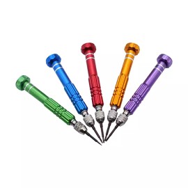 Quick Turn 5 In 1 Mini Phone Repair Precision Screwdriver Set For Electronics Christmas - Green