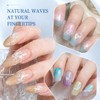 JODSONE White Blooming Wave Nail Gel 16.5ML,Spreading Effect for Ocean
