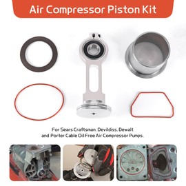 KK-4835 KK-5081 A02743 Compressor Piston Kit Air Compressor Piston Rebuild Kit Compatible with Air Compressor Replacement Parts Pump, Replacement for Porter Cable, for Devildiss, for Dewalt