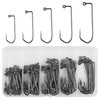 Aberdeen Jig Hooks - 140pcs 90 Degree Long Shank Forged