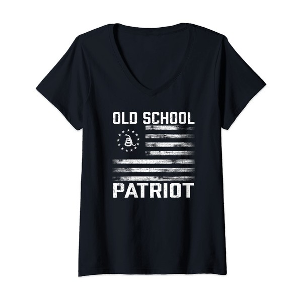 Womens Old School Patriot - Patriotic Gadsden and Betsy Ross
