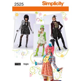 Simplicity Sewing Pattern 2525 Misses Costumes, HH (6-8-10-12)