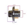 RIGID HITCH INCORPORATED Pre-Greased Pair of 5-Bolt on 4-1/2 Inch