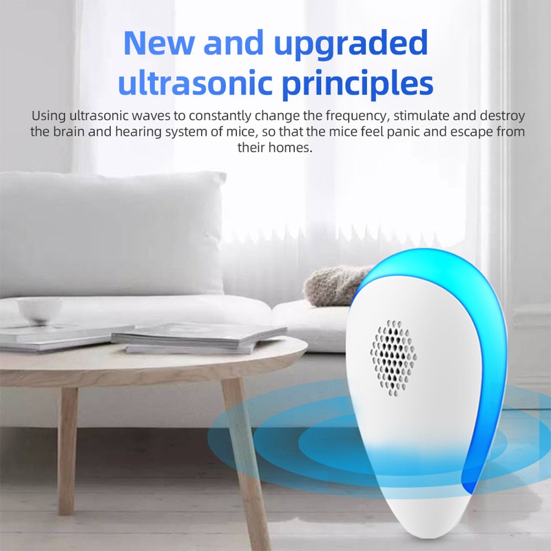 6 Pack Pest Repellent Ultrasonic Plug In Multifuntional Rodent Mouse