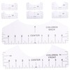SHINEOFI 8Pcs Shirt Ruler Guide Precise Neck Measurement for DIY